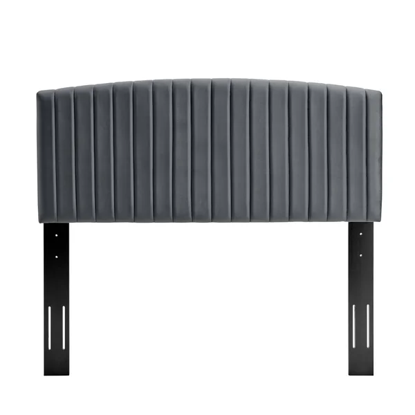 Silver Orchid La Marr Velvet Full, Queen Headboard - Navy