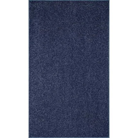 Home Queen Solid Color Petrol Blue 2&x12& - Area Rug
