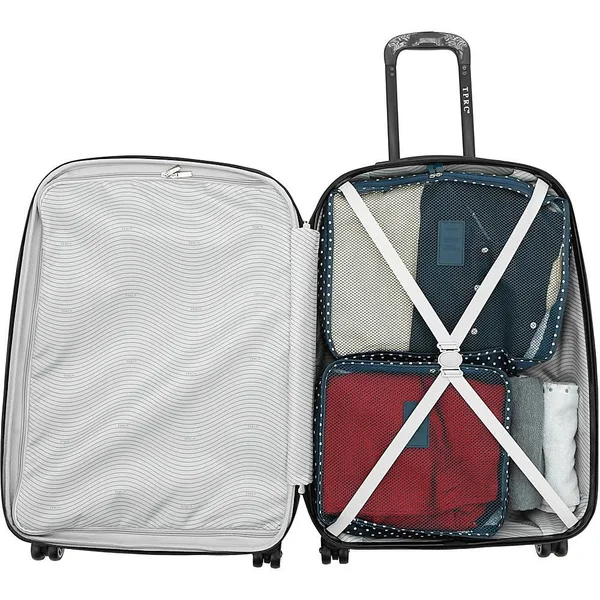 Travelers Club Luggage Falkirk 3 Piece Expandable Hardside Spinner Luggage Set - Red