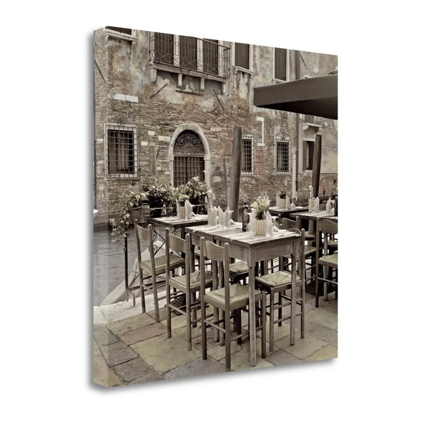 Tangletown Fine Art Veneto Caffe - 2x22 by Alan Blaustein, Giclee Print on Gallery Wrap Canvas, 30x30x22