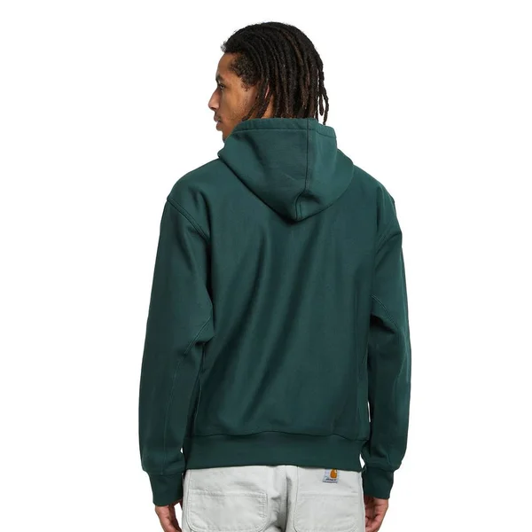 Carhartt WIP Hooded American Script Sweat - Grove - S - Men