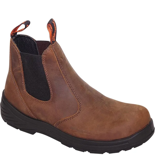 Thorogood Men's 6x22 Composite Toe Slip-On Work Boot Brown - 804-3166