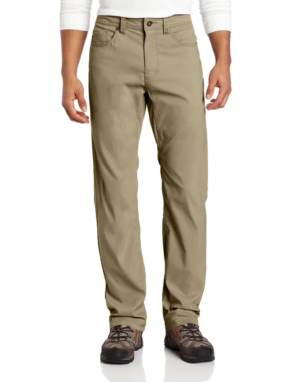 Prana Men's Brion Pant 36x22 Inseam, Dark Khaki, 38