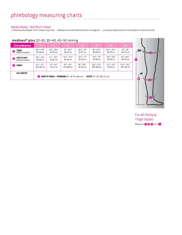 Mediven Plus 30-40 mmHg Thigh High II, Petite, Beige