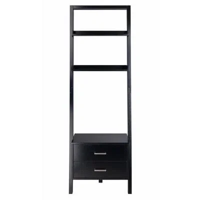 Ashlee Leaning Ladder Bookcase Dotted Line
