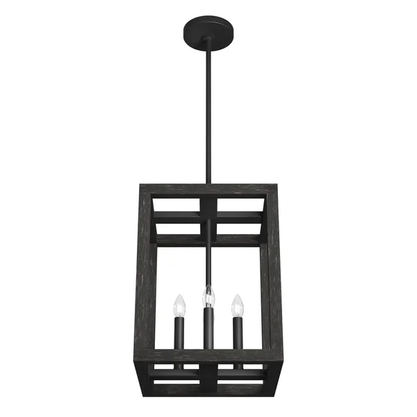 Hunter Squire Manor 12x22 4 Light Pendant - Brushed Nickel - 19085