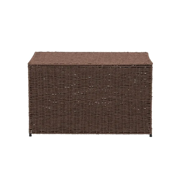 Household Essentials Coffee Large Wicker Storage Chest - Brown