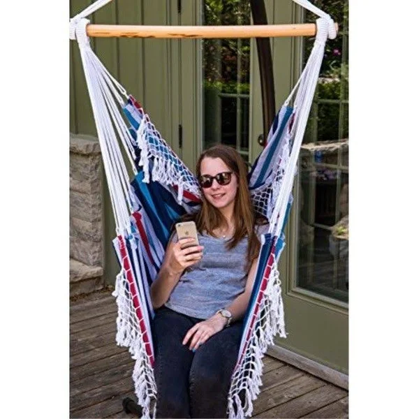 Vivere Brazilian Hammock Chair Denim