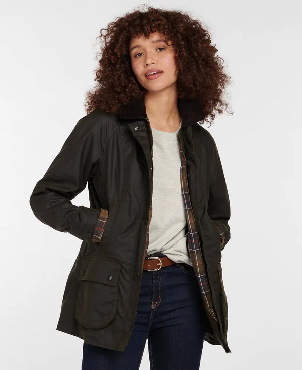Barbour Classic Olive Beadnell Wax Jacket