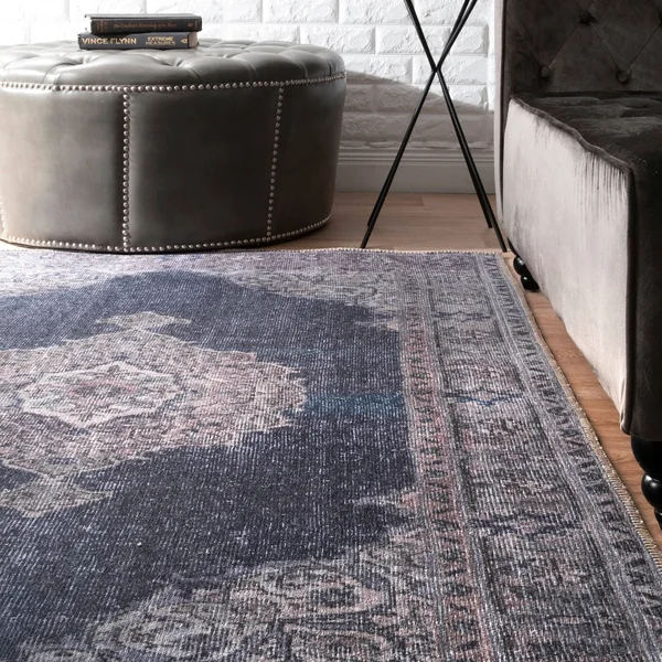 Gracewood Hollow Iragorry Vintage Medallion Area Rug - 7& 6x22 x 9& 10x22