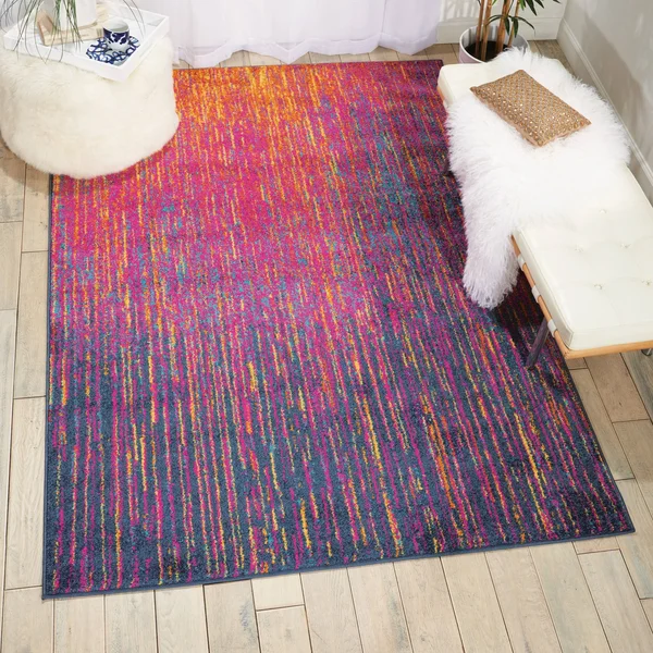 Nourison PSN09 Passion Ivory/Multi Area Rug- 8& x 10&