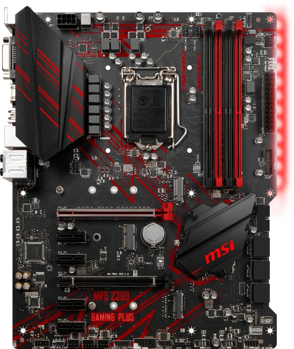 MSI MPG Z390 GAMING PLUS with Intel Z390 ATX Motherboard - LGA1151 Socket