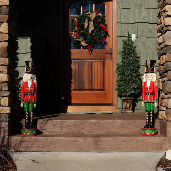 Sunnydaze Decor 37 in. Kristoff The Nutcracker Soldier Christmas Decor (Set of 2)