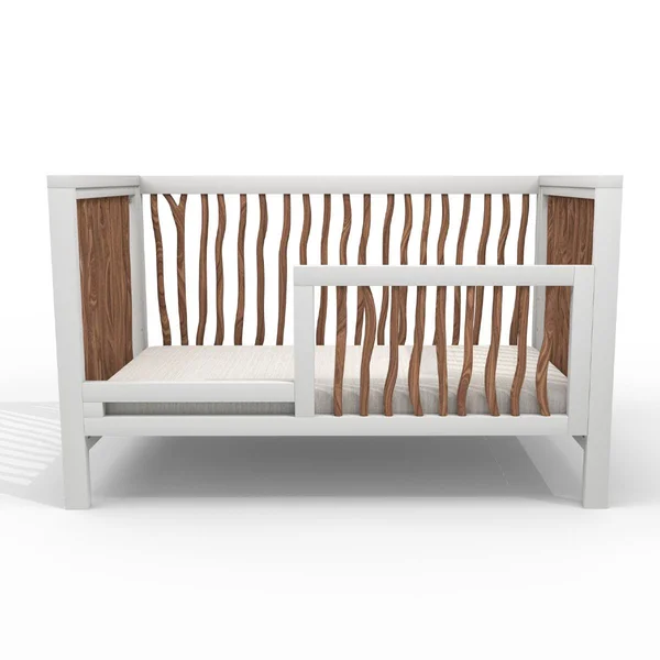 Milk Street Baby Branch Toddler Bed Conversion Kit (Color: Natural/Snow)