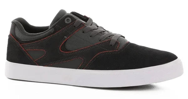 DC Shoes Kalis Vulc S Skate Shoes - Grey/Black 9.5