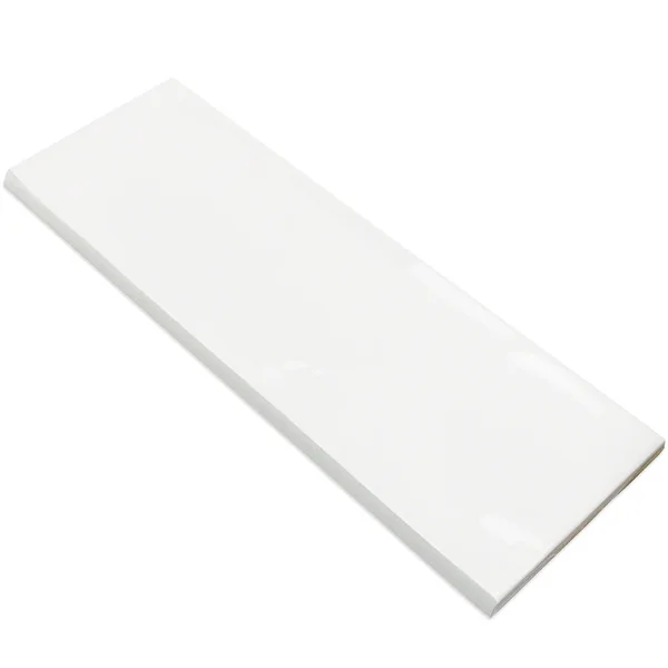 Tilebar Santa Monica White 4x12 Bullnose
