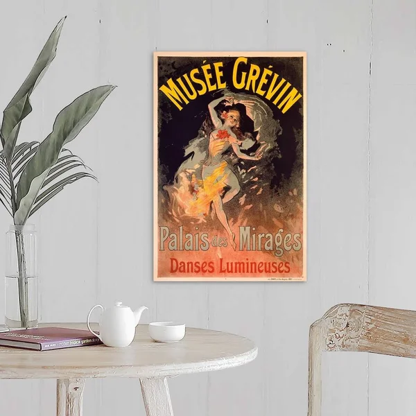 Musee Grevin - Palais Mirages, Vintage Poster, by Jules Cheret, Canvas Wall Art, 16x24, Great Big Canvas