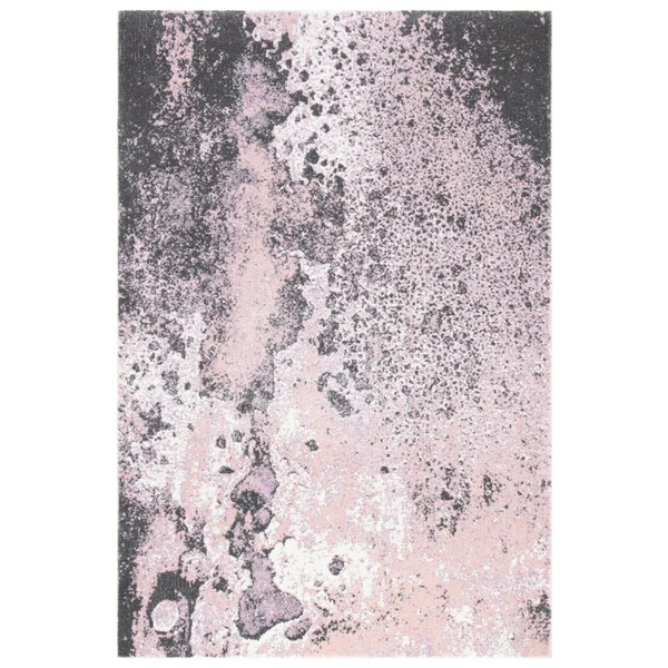Safavieh Glacier Liliana Watercolor Modern Abstract Rug - 6&7x22 x 6&7x22 Square - Red/Orange