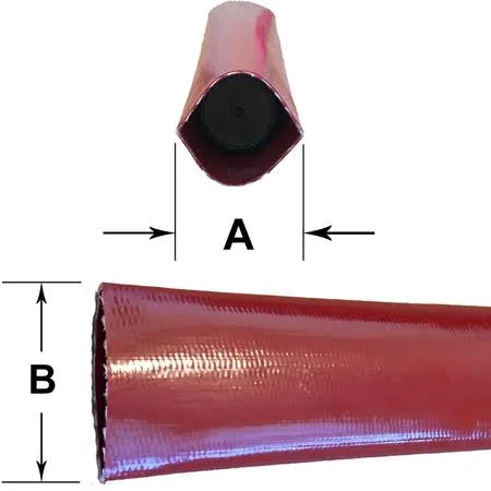 HYDROMAXX 2 in. Dia x 50 ft. Red PVC 10 Bar High Pressure Lay Flat Discharge and Backwash Hose
