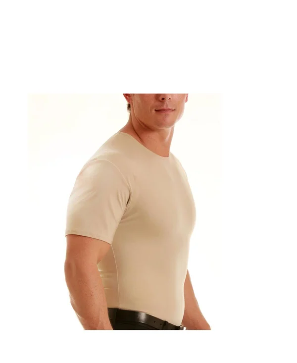 Insta Slim Men's Compression Short Sleeve Crew-Neck T-Shirt - Black