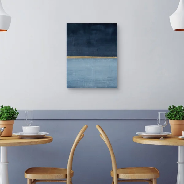 Two Blues by Belle Maison Canvas Art Print - 30x40