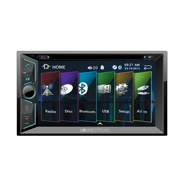 Soundstream VR-624B In-dash DVD Receiver - 6.2x22 Display