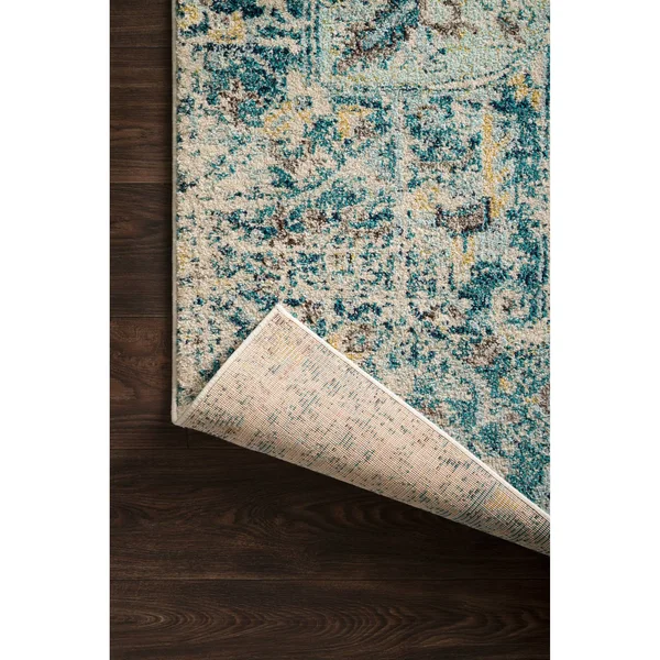 Alexander Home Vintage Boho Medallion Distressed Rug - Adult Unisex, Size: 6&7 x 6&7, Blue