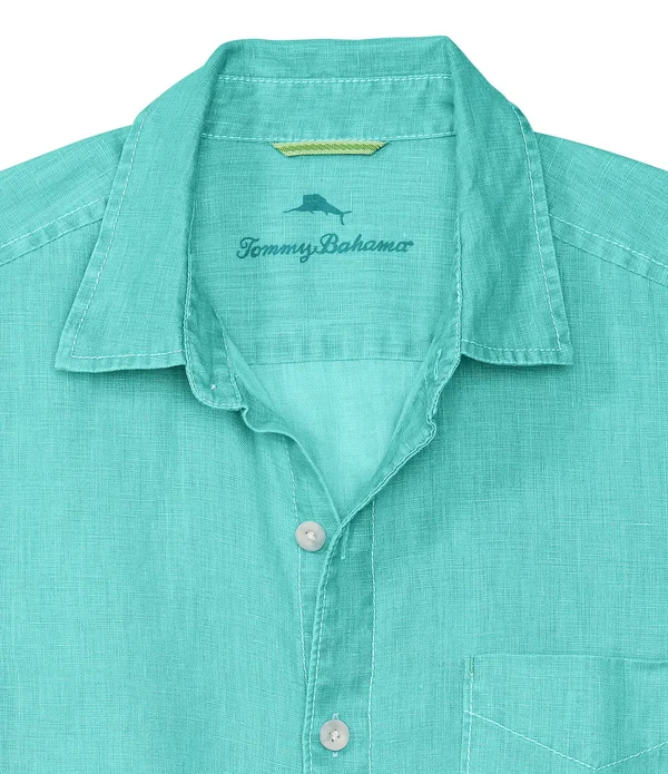 Tommy Bahama Sea Glass Breezer Linen Long Sleeve Shirt - White