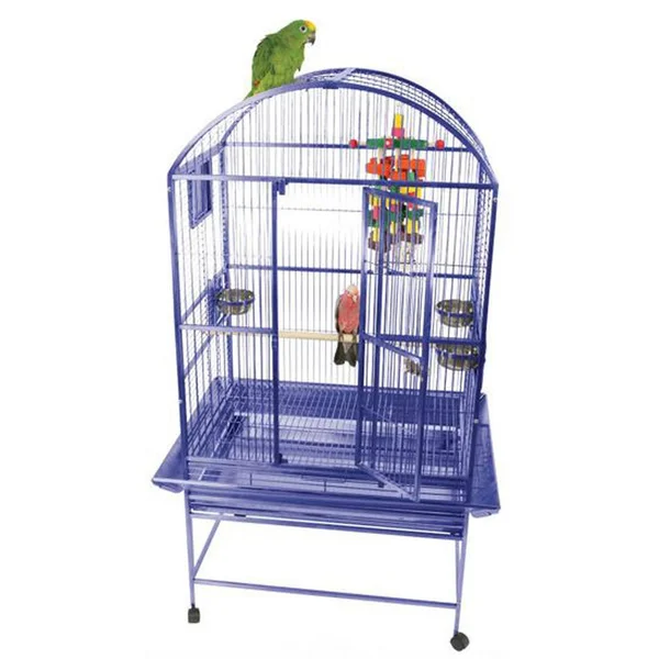Au0026E Cage 9003223 White Dome Top Bird with 3/4x22 Bar Spacing - 32x22 x 23x22