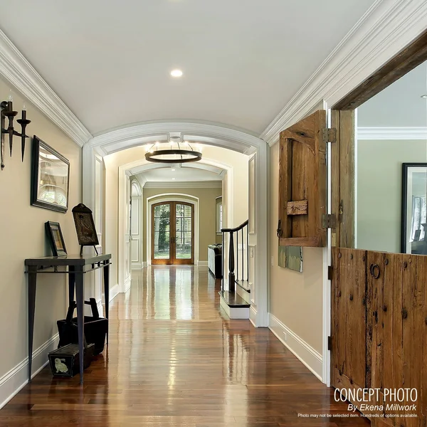 Ekena Millwork MLD02X02X03ADMA Andrea Rope Carved Wood Crown MOULDING - 2 1/4x22H x 2 3/8x22P x 3 1/4x22F, Maple