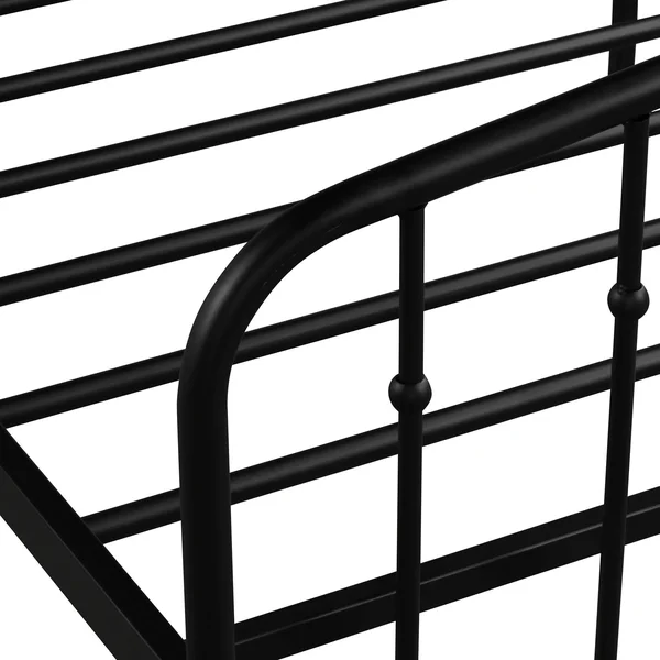 Platform Metal Bed, Twin Sizes - Black