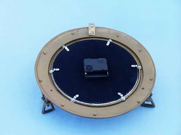 Antique Brass Decorative Ship Porthole Clock 8x22