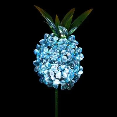 Malmberg Flower and Pineapple Garden Stake Bayou Breeze Color: Blue/Green