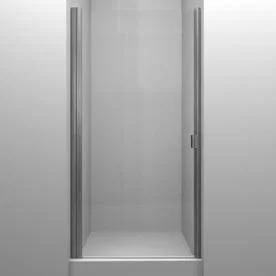 Arizona Shower Door R3669BNCL RD Swinging 36x22 x 69x22 Hinged Semi-Frameless Shower Door Finish: Brushed Nickel - Glass Type: Cl