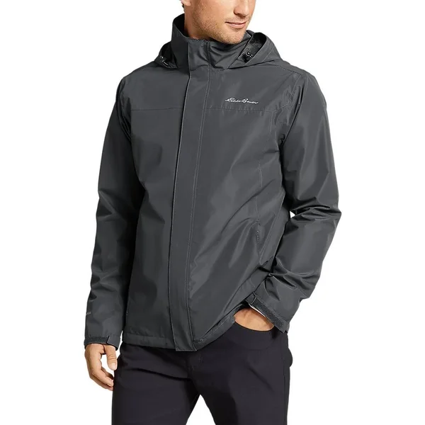 Eddie Bauer Men's Rainfoil Packable Jacket - Gray - L