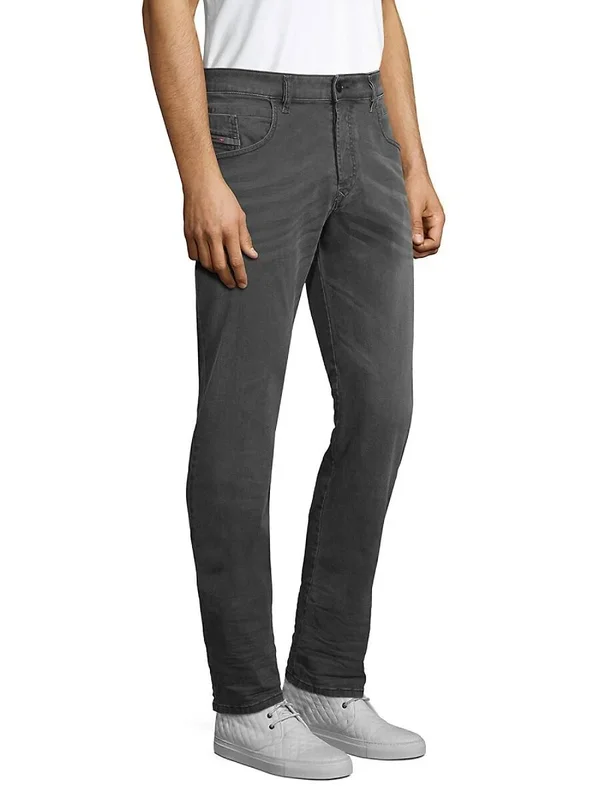 Diesel Men's D-Bazer Slim-Straight Jeans Charcoal/Gray