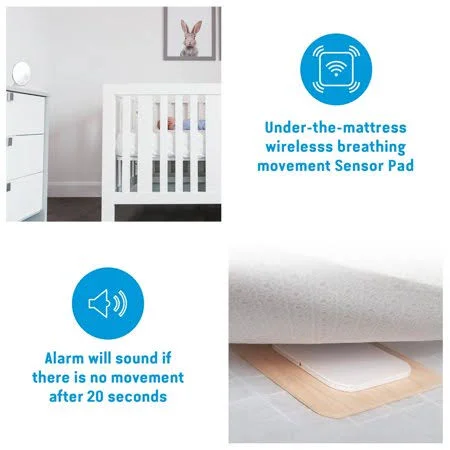 Angelcare AC017, Movement Baby Monitor, Breathing Wireless Sensor Pad