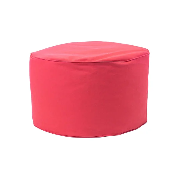 Gold Medal Bean Bags - Round Ottoman Red