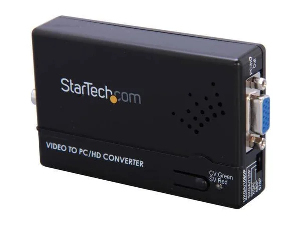 StarTech.com Composite and S-Video to VGA Video Scan composite to VGA scan s-Video to VGA (VID2VGATV2) Video Converter