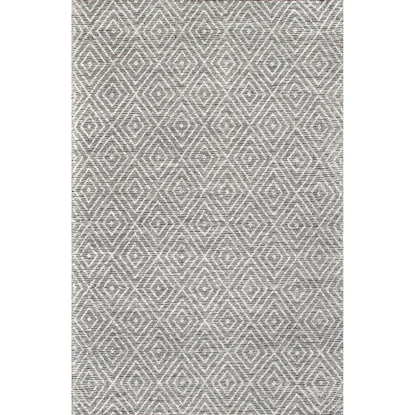 nuLOOM Flora Handmade Textured Diamonds Wool Area Rug, Size: 5& x 8&