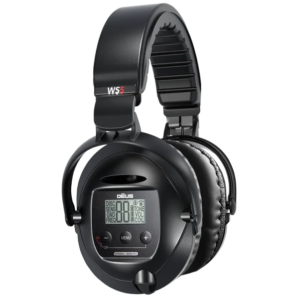 XP Deus WS5 Full Sized Wireless Headphones with Detachable Control Display