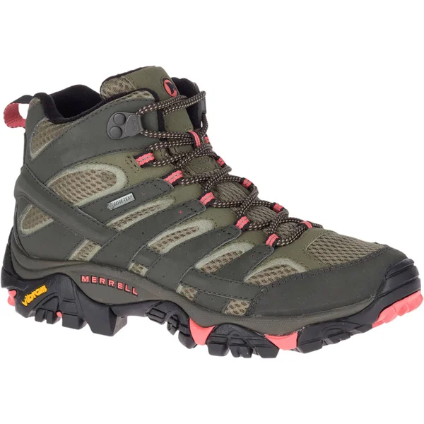 Merrell Moab 2 Mid GORE-TEX Womens Hiking Boots Beluga/Olive UK 5.5