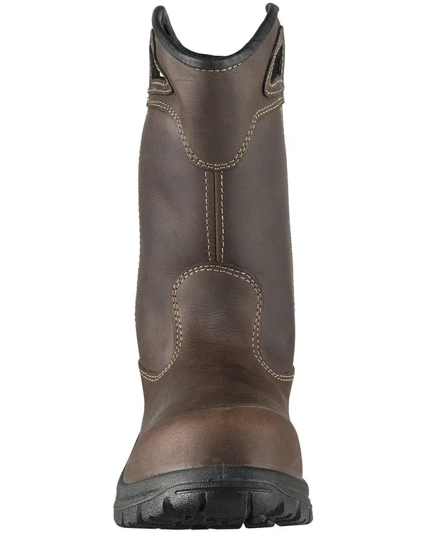 Men's Avenger A7856 Framer Wellington Composite Toe WP Work Boot, Size: 11.5, Brown