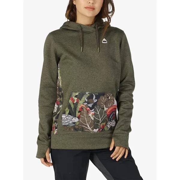 Burton Women's Oak Pullover Hoodie Rose Brown Heather - Small