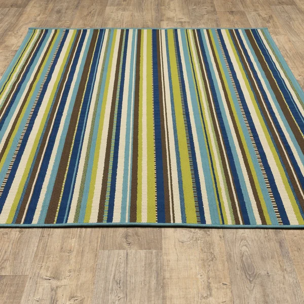 Oriental Weavers Caspian 1004X Blue Area Rug 5&3x22 x 7&6x22