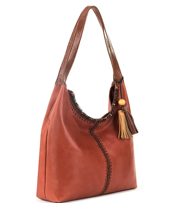 The Sak Huntley Hobo Bag - Indigo Crochet Leather