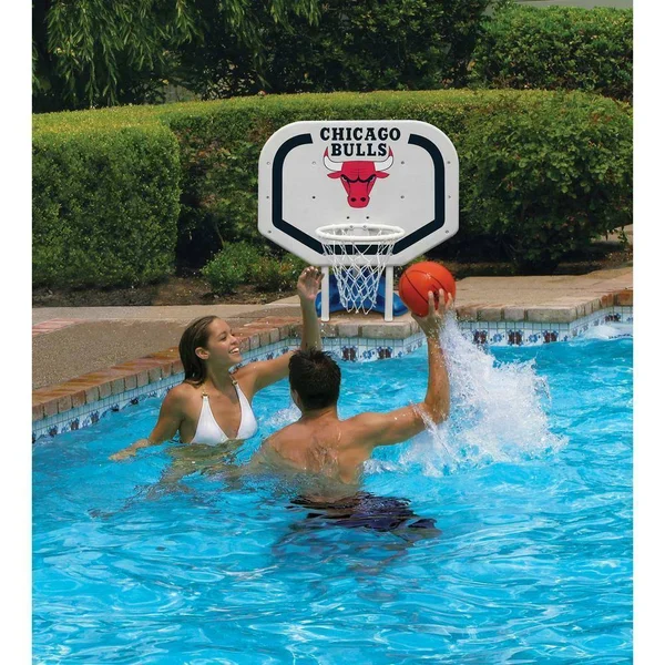 Poolmaster Chicago Bulls NBA Pro Rebounder Poolside Basketball Game