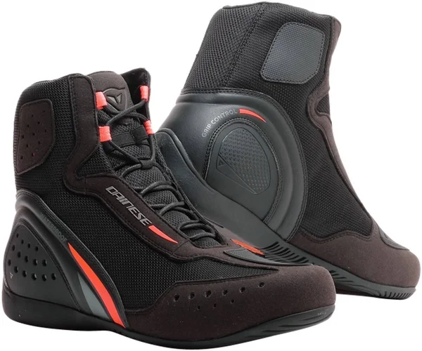 Dainese Motorshoe D1 D-WP - Black/Fluo Red/Anthracite - 45