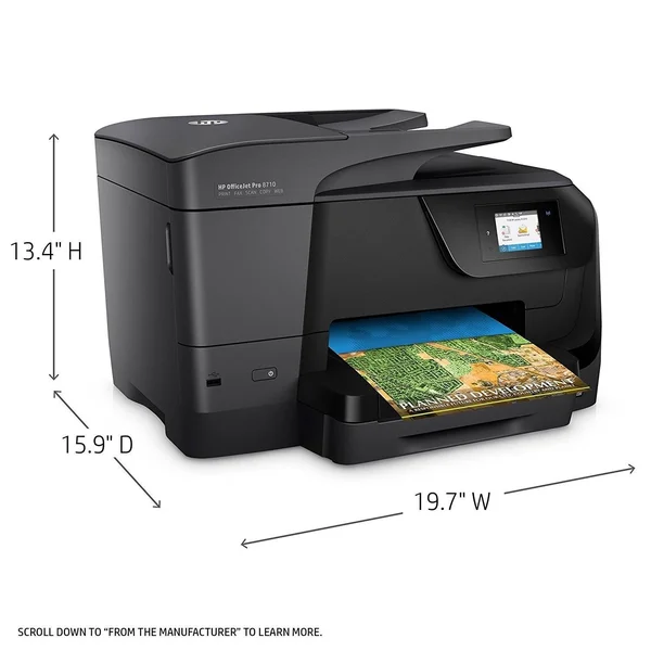 HP OfficeJet Pro 8710 All-in-One Wireless Printer