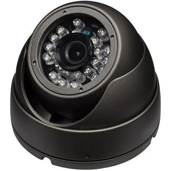 SPT INS-D3600G Outdoor 3 Axis IR Dome Camera 1000TVL 3.6mm Lens 24 Pieces LED (Gray)